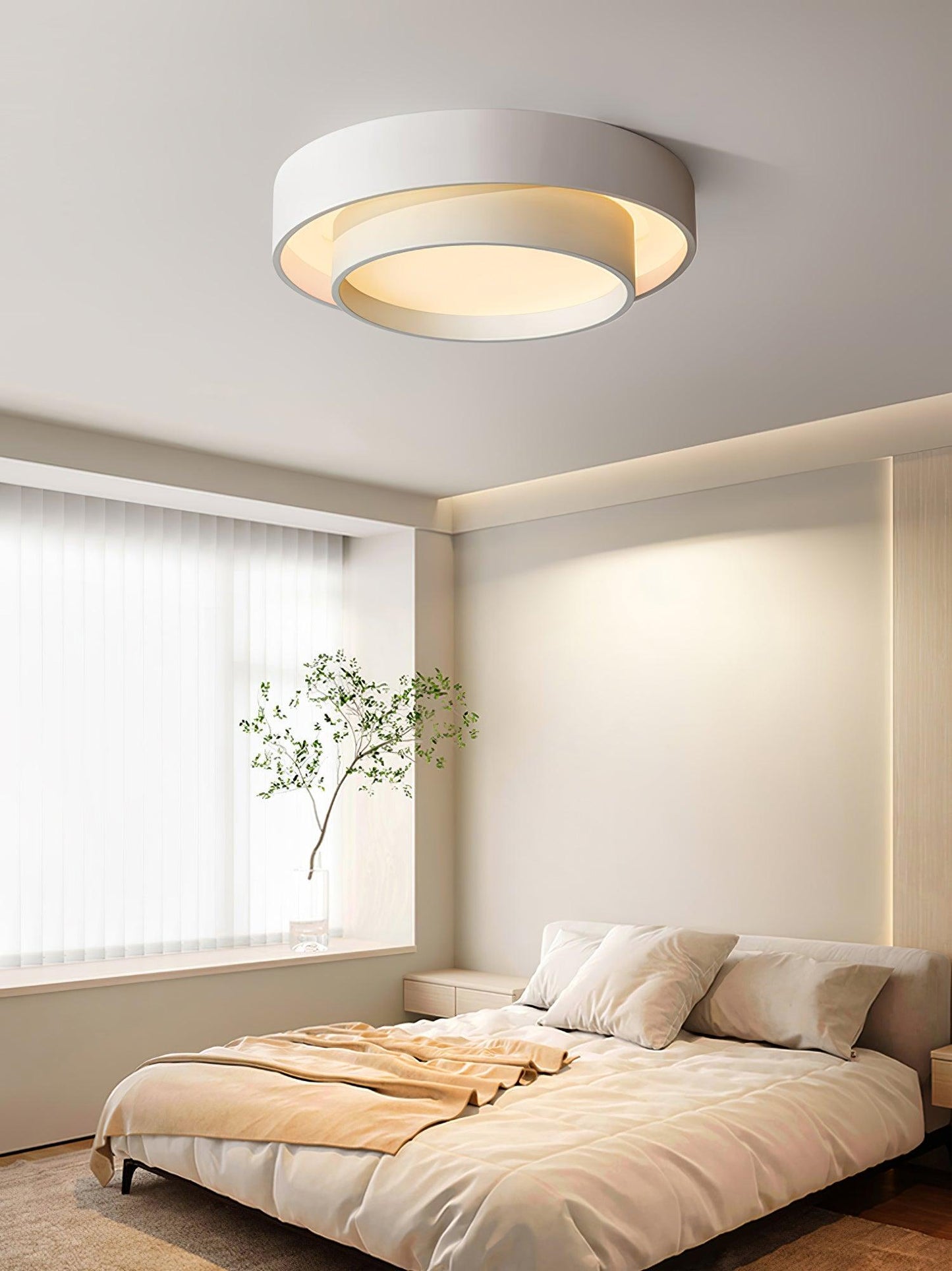 Plafonnier Moderne à LED - Design Cylindrique Élégant et Intégré