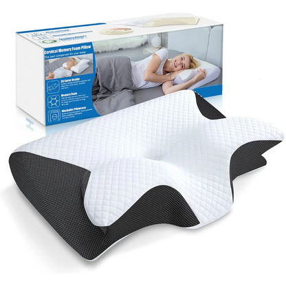 Oreiller Cervical à Mémoire de Forme – Un Sommeil Réparateur Sans Douleurs