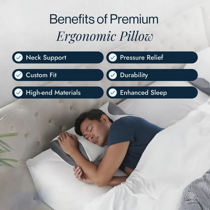 Oreiller Cervical à Mémoire de Forme – Un Sommeil Réparateur Sans Douleurs