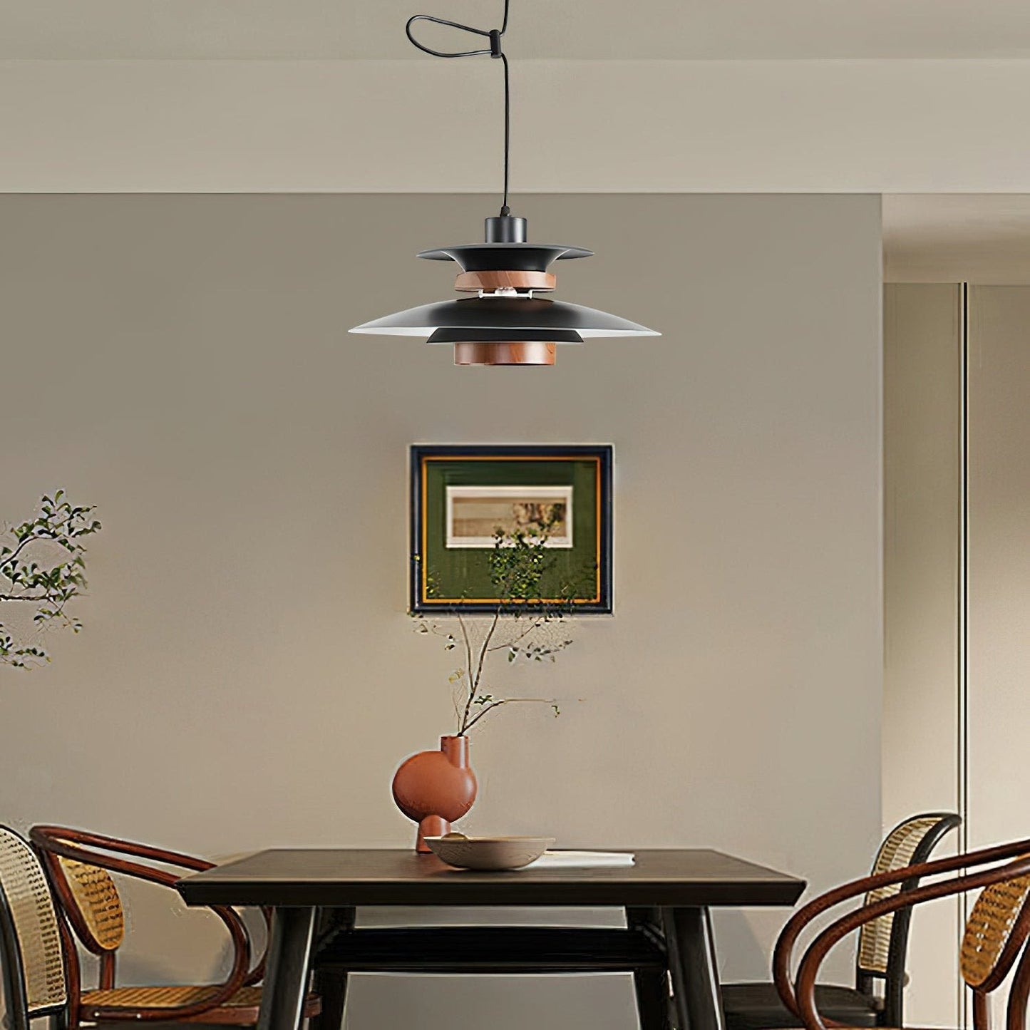 Suspension Mercero à Bras Pivotants – Design Scandinave, Lumière LED