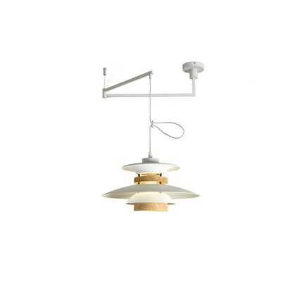 Suspension Mercero à Bras Pivotants – Design Scandinave, Lumière LED