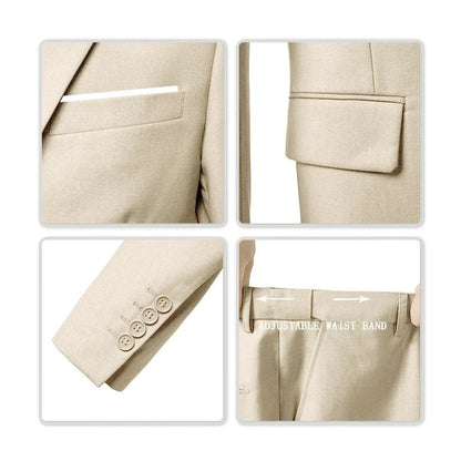 Costume 3 Pièces Homme Weston Élégance – Slim Fit, Confort Haut de Gamme, Polyvalent pour Travail et Cérémonies