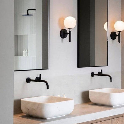 Lampe Scandiluxe LED – Design Minimaliste en Laiton et Verre pour Intérieur