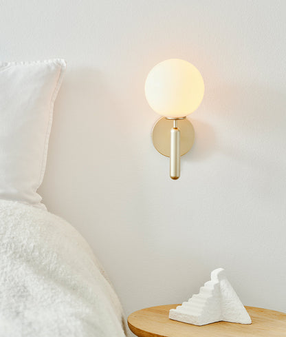 Lampe Scandiluxe LED – Design Minimaliste en Laiton et Verre pour Intérieur