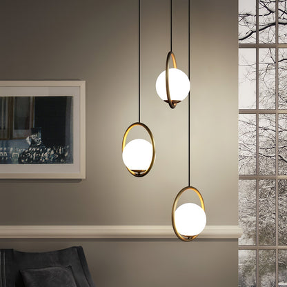 Suspension Mila en Métal et Verre – Lampe Moderne au Design Élégant