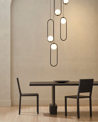 Suspension Mila en Métal et Verre – Lampe Moderne au Design Élégant