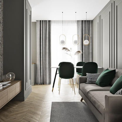 Suspension Mila en Métal et Verre – Lampe Moderne au Design Élégant