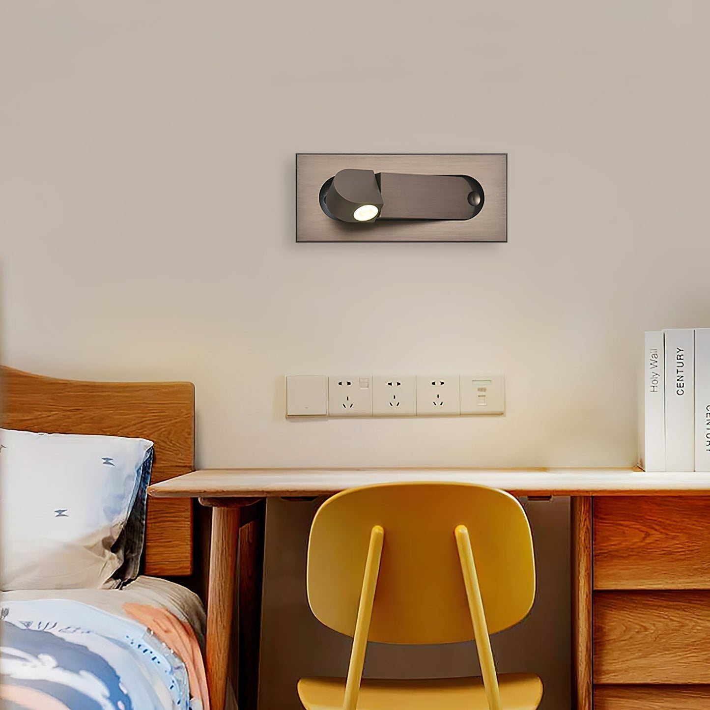 Lampe LED de Lecture Moderne – Lampe de Chevet Réglable pour Lit avec Lumière Douce