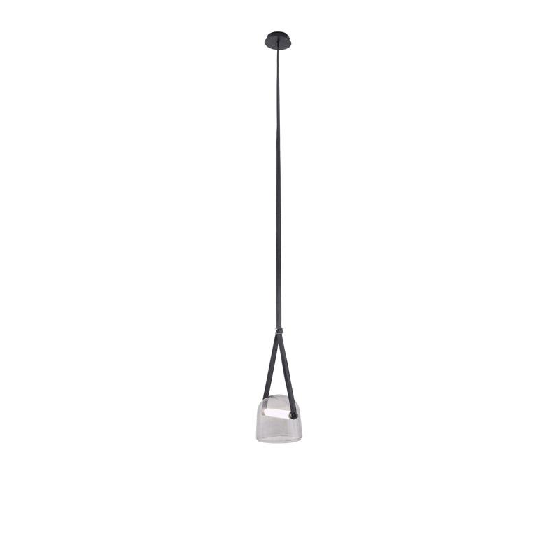 Suspension Mona Minimaliste en Métal et Verre - Éclairage LED Élégant pour Salon et Salle à Manger