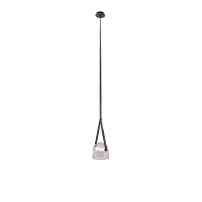 Suspension Mona Minimaliste en Métal et Verre - Éclairage LED Élégant pour Salon et Salle à Manger