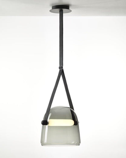 Suspension Mona Minimaliste en Métal et Verre - Éclairage LED Élégant pour Salon et Salle à Manger