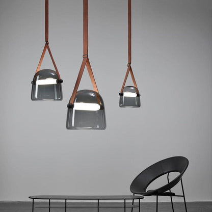 Suspension Mona Minimaliste en Métal et Verre - Éclairage LED Élégant pour Salon et Salle à Manger