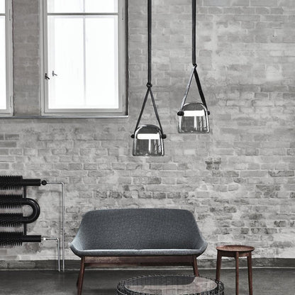 Suspension Mona Minimaliste en Métal et Verre - Éclairage LED Élégant pour Salon et Salle à Manger
