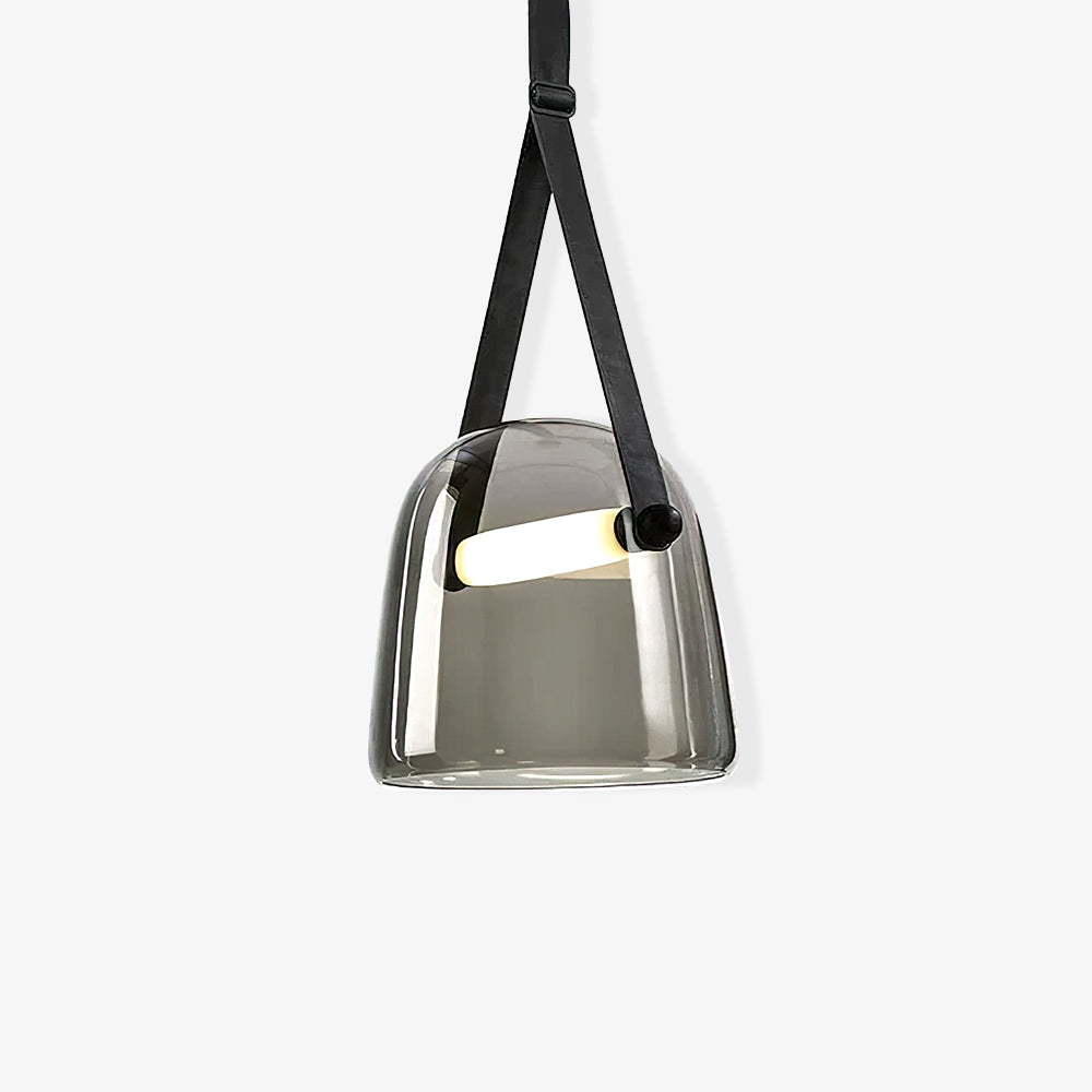 Suspension Mona Minimaliste en Métal et Verre - Éclairage LED Élégant pour Salon et Salle à Manger