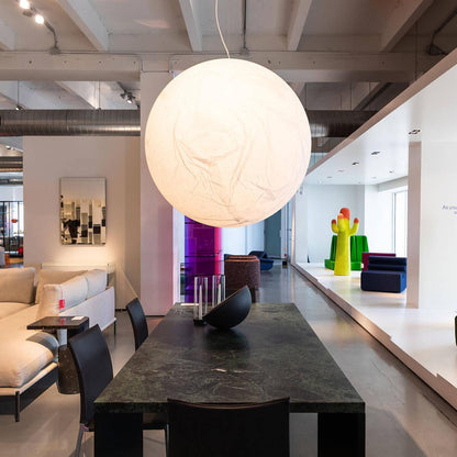 Suspension Mondseide en Soie Naturelle et Métal - Éclairage LED Élégant pour Salon et Chambre