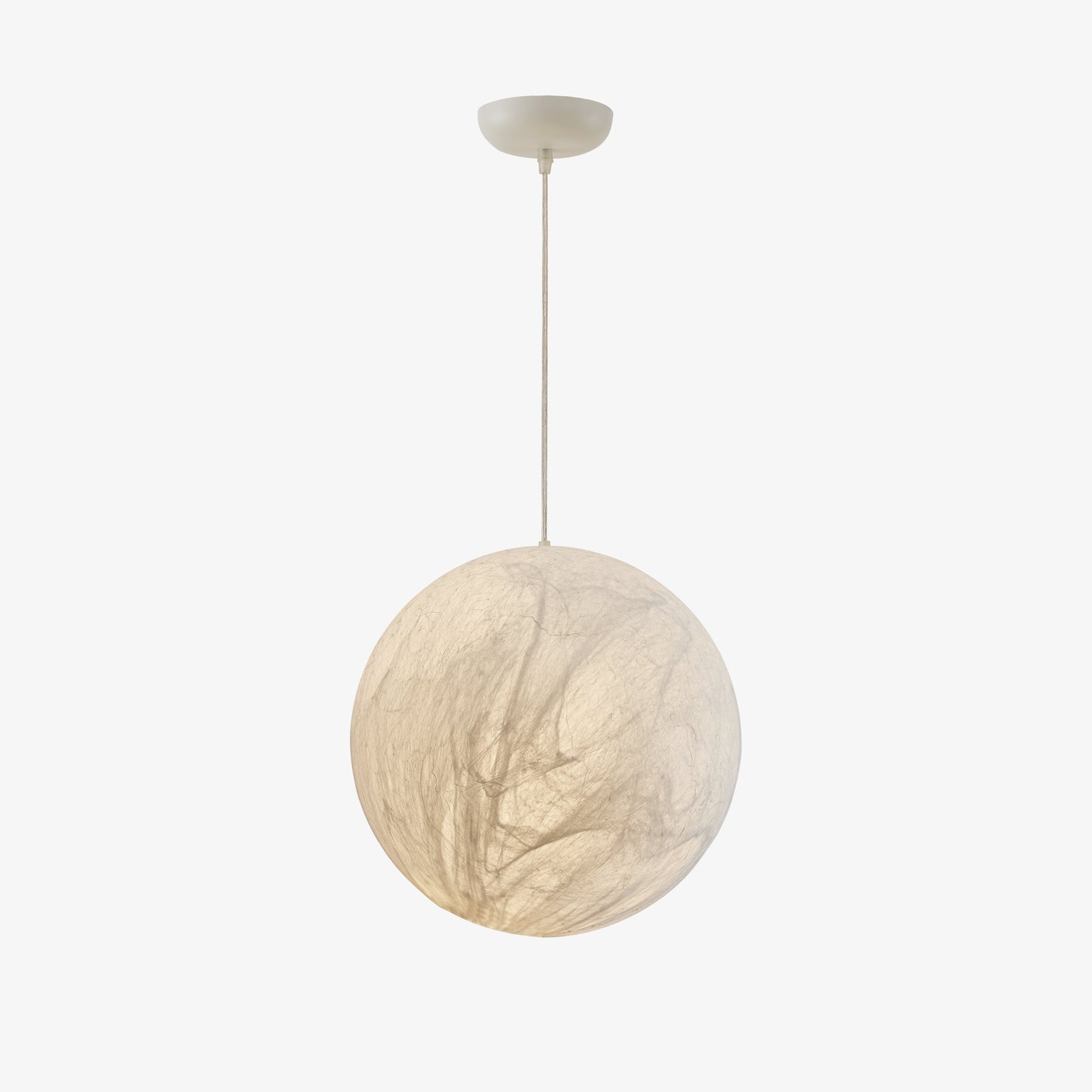 Suspension Mondseide en Soie Naturelle et Métal - Éclairage LED Élégant pour Salon et Chambre