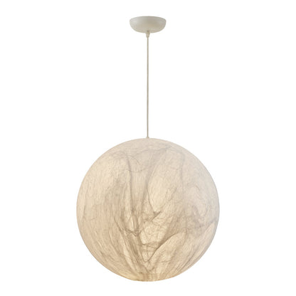 Suspension Mondseide en Soie Naturelle et Métal - Éclairage LED Élégant pour Salon et Chambre