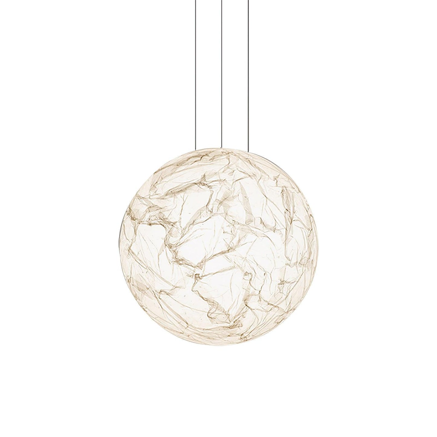Suspension Mondseide en Soie Naturelle et Métal - Éclairage LED Élégant pour Salon et Chambre