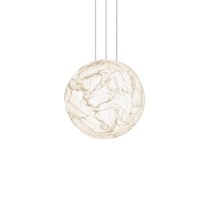 Suspension Mondseide en Soie Naturelle et Métal - Éclairage LED Élégant pour Salon et Chambre