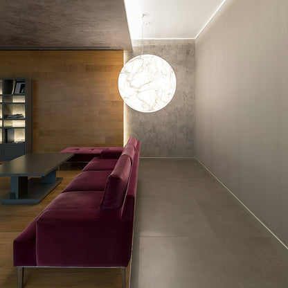 Suspension Mondseide en Soie Naturelle et Métal - Éclairage LED Élégant pour Salon et Chambre
