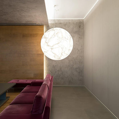 Suspension Mondseide en Soie Naturelle et Métal - Éclairage LED Élégant pour Salon et Chambre