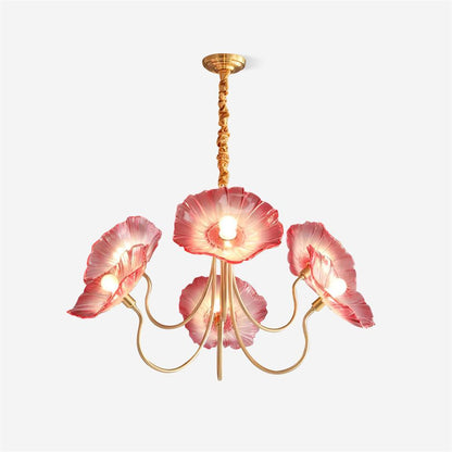 Chandelier en Verre Murano - Design Artistique et Éclairage Doux