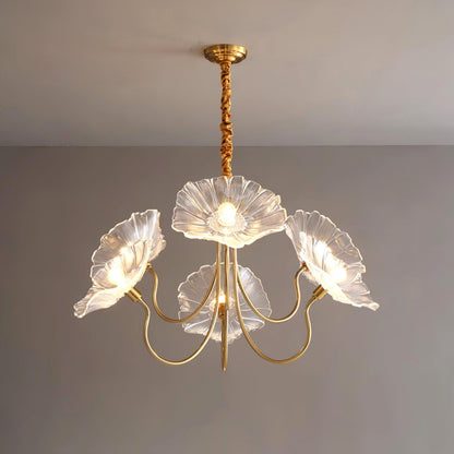 Chandelier en Verre Murano - Design Artistique et Éclairage Doux
