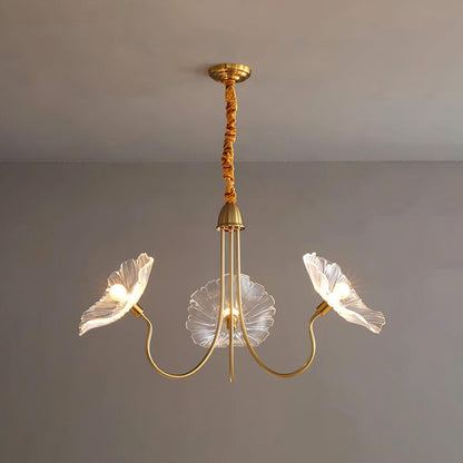Chandelier en Verre Murano - Design Artistique et Éclairage Doux
