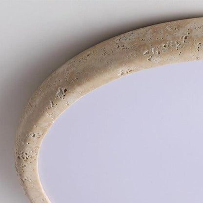 Plafonnier LED en Pierre Naturelle – Éclairage Élégant et Chaleureux pour Salon et Chambre