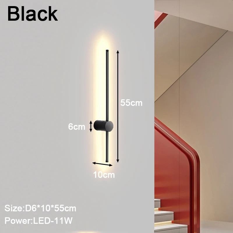 Applique Murale LED Minimaliste NordicShine - Design Scandinave Moderne et Élégant