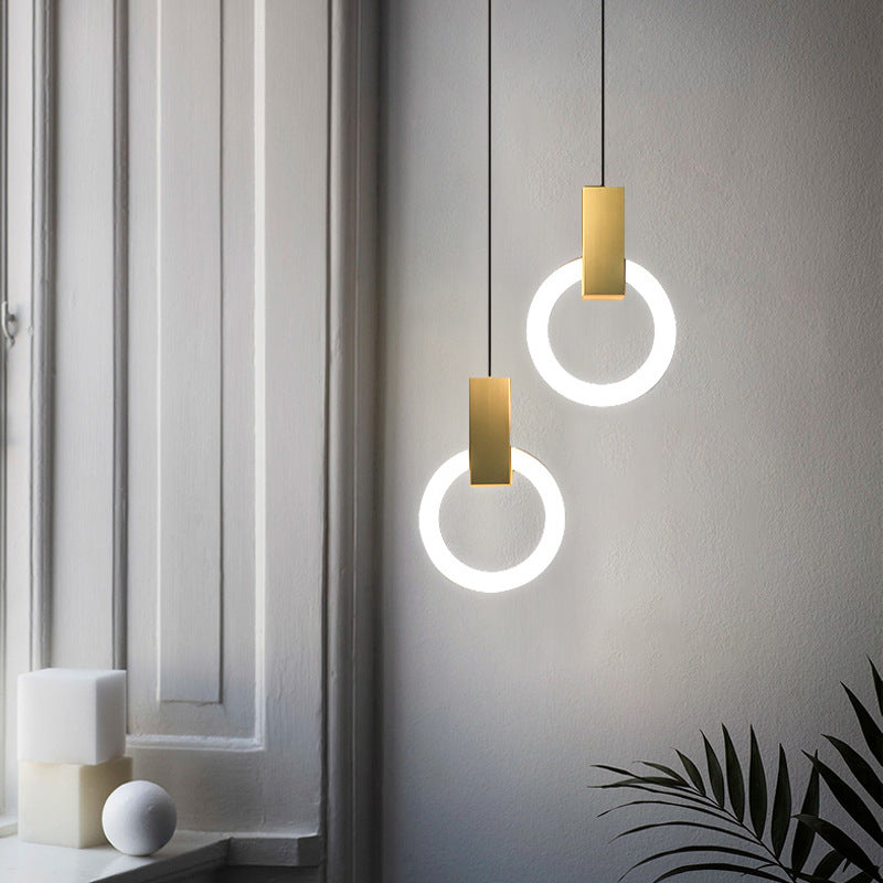 Suspension LED Nordic Ring - Lampe Moderne en Acrylique pour Salle à Manger et Salon