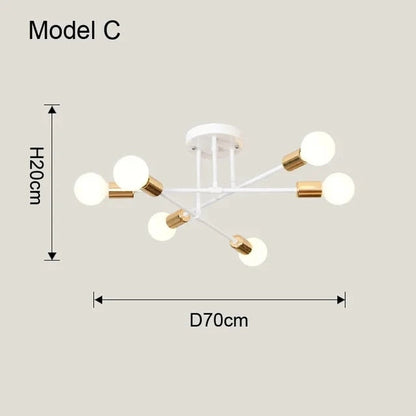 Lampe Métallique Élégante avec Douille E27 – Design Moderne et Éclatante