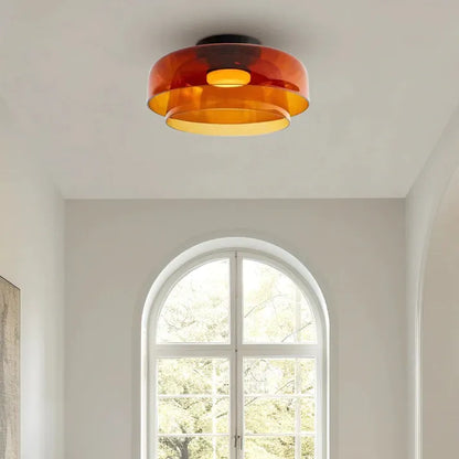 Plafonnier en Verre Design Médiéval Nordique – Éclairage Élégant et Chauffant pour Salon, Chambre ou Salle à Manger