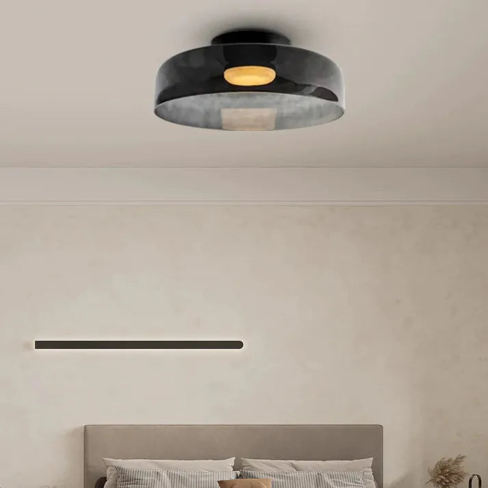 Plafonnier en Verre Design Médiéval Nordique – Éclairage Élégant et Chauffant pour Salon, Chambre ou Salle à Manger