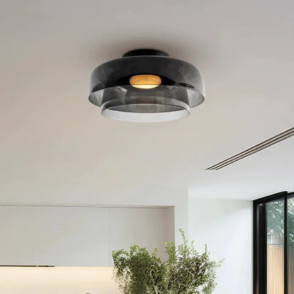 Plafonnier en Verre Design Médiéval Nordique – Éclairage Élégant et Chauffant pour Salon, Chambre ou Salle à Manger