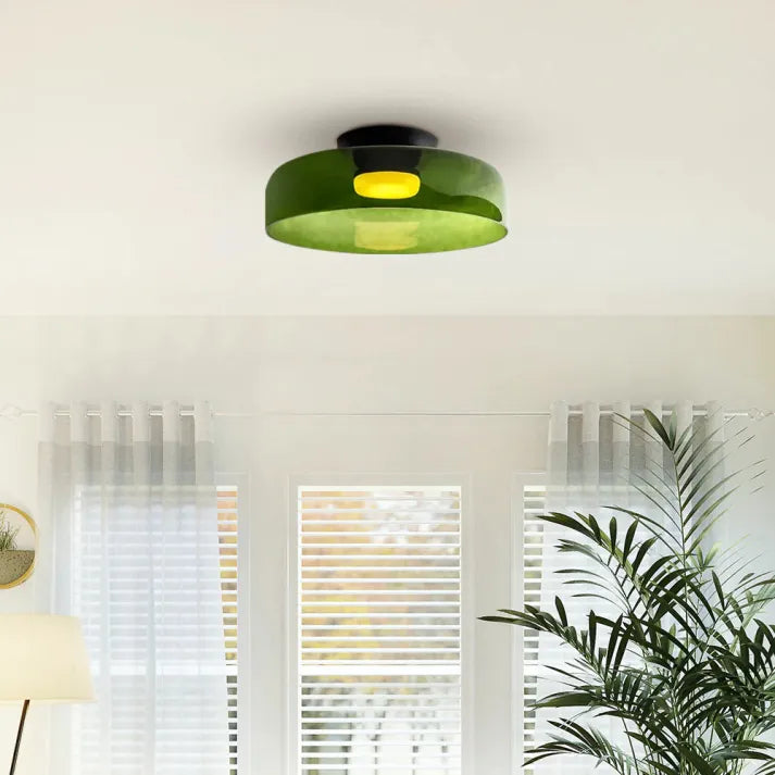 Plafonnier en Verre Design Médiéval Nordique – Éclairage Élégant et Chauffant pour Salon, Chambre ou Salle à Manger