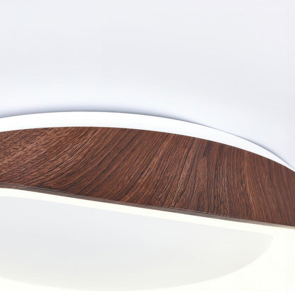 Plafonnier LED Nordic Artistic - Lampe Moderne en Bois et Métal avec Éclairage Doux