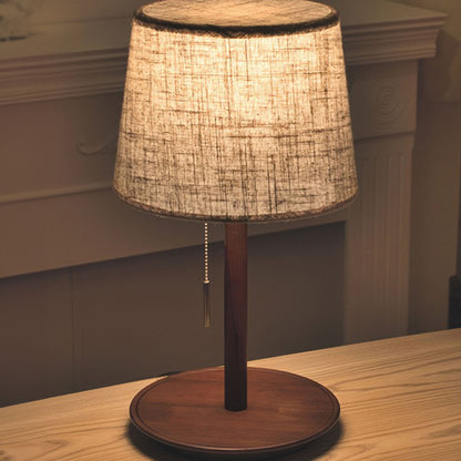 Lampe Gentle Glow Nordic Walnut - Éclairage Naturel et Apaisant en Bois et Tissu