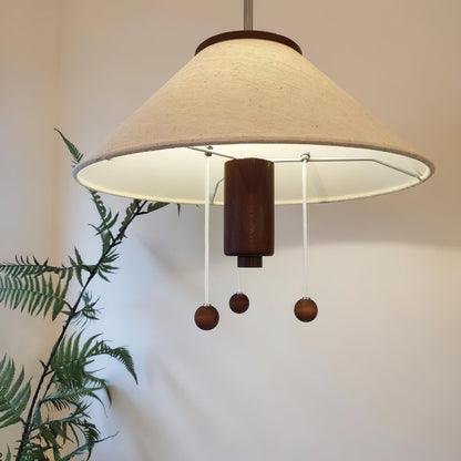 Suspension Octopus – Luminaire Sculptural en Métal et Bois avec Design Nautique
