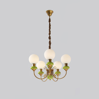 Chandelier Onyx Moderne – Luminaire Élégant en Métal et Verre pour Salon et Salle à Manger