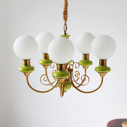 Chandelier Onyx Moderne – Luminaire Élégant en Métal et Verre pour Salon et Salle à Manger