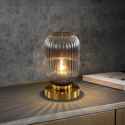 Lampe de Table Design Nordique en Verre – Élégance Moderne LED