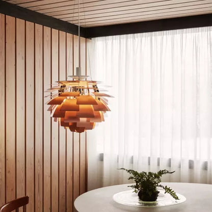 Suspension Artichoke Moderne en Métal - Éclairage Sculptural LED Design Contemporain