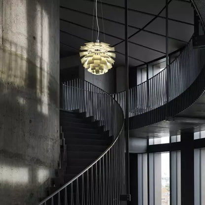 Suspension Artichoke Moderne en Métal - Éclairage Sculptural LED Design Contemporain