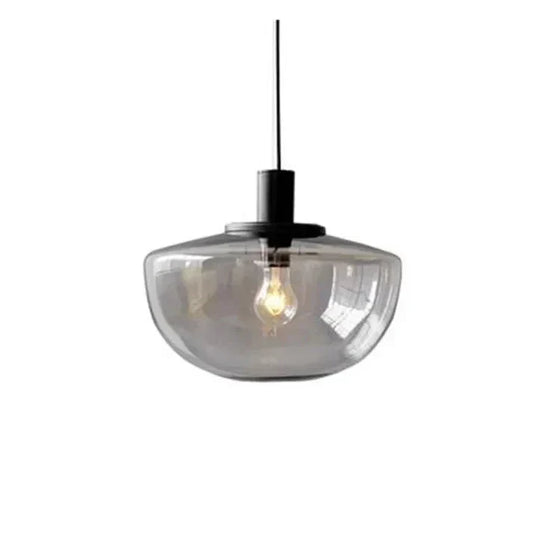Suspension Moderne en Verre et Métal – Lampe Globe Élégante pour Cuisine et Salle à Manger