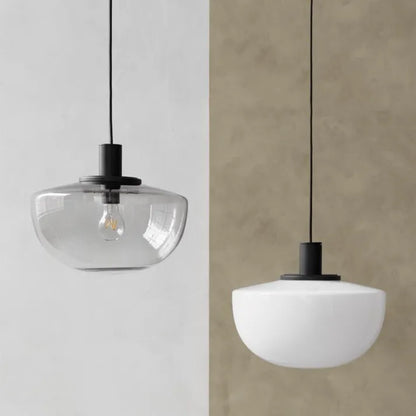Suspension Moderne en Verre et Métal – Lampe Globe Élégante pour Cuisine et Salle à Manger