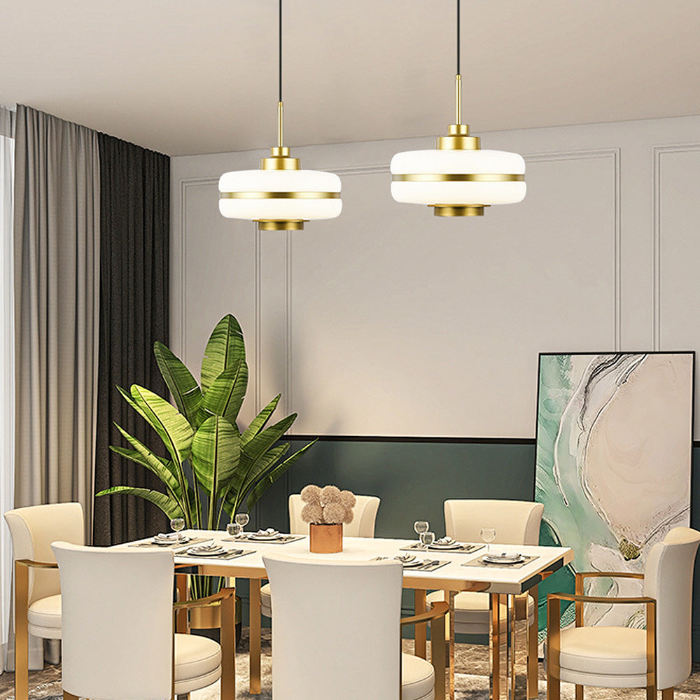 Suspension LED Nordic Luxury - Lampe Élégante en Verre et Métal pour Intérieur Moderne