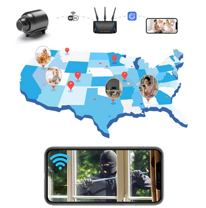 Petite Caméra WiFi avec Vision Nocturne – Surveillance Discrète et Efficace
