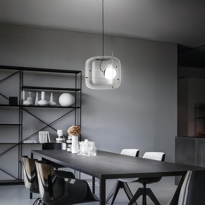 Plot Glass Pendelleuchte – Lampe Suspendue LED avec Éclairage Doux et Design Élégant