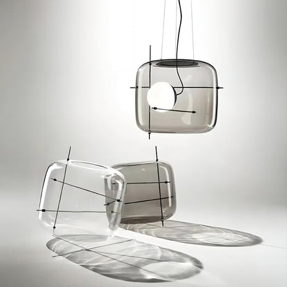 Plot Glass Pendelleuchte – Lampe Suspendue LED avec Éclairage Doux et Design Élégant